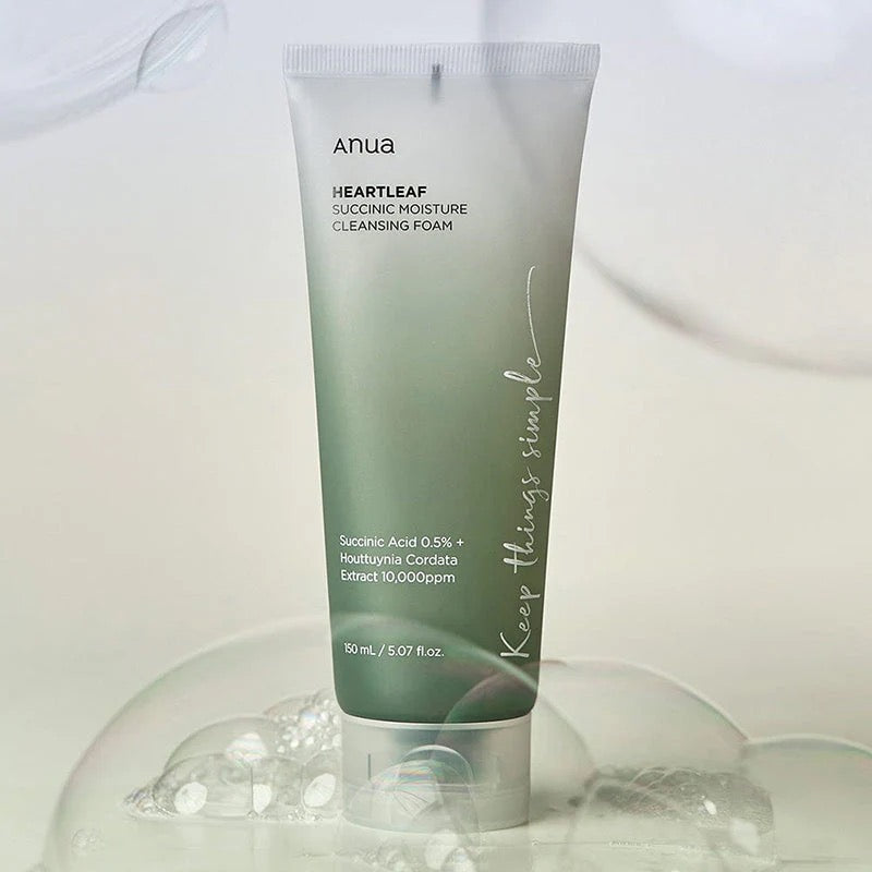 Anua- Heartleaf Succinic Moisture Cleansing Foam - 150ml