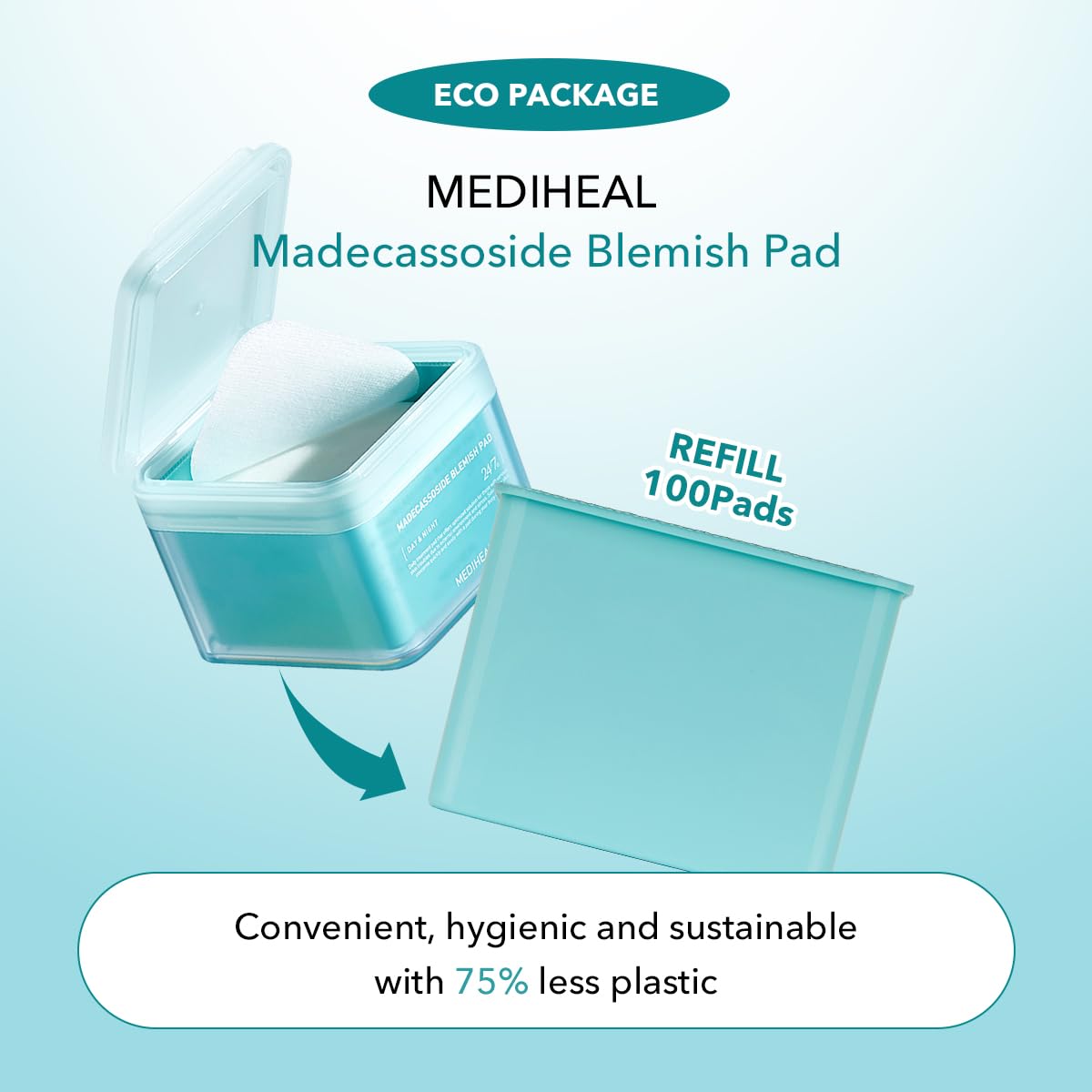 MEDIHEAL Madecassoside Blemish Pad - 2 Packs (2*100 Packs)