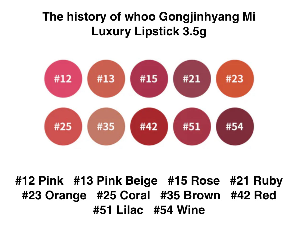 THE HISTORY OF WHOO - Gongjinhyang Mi Luxury Lipstick