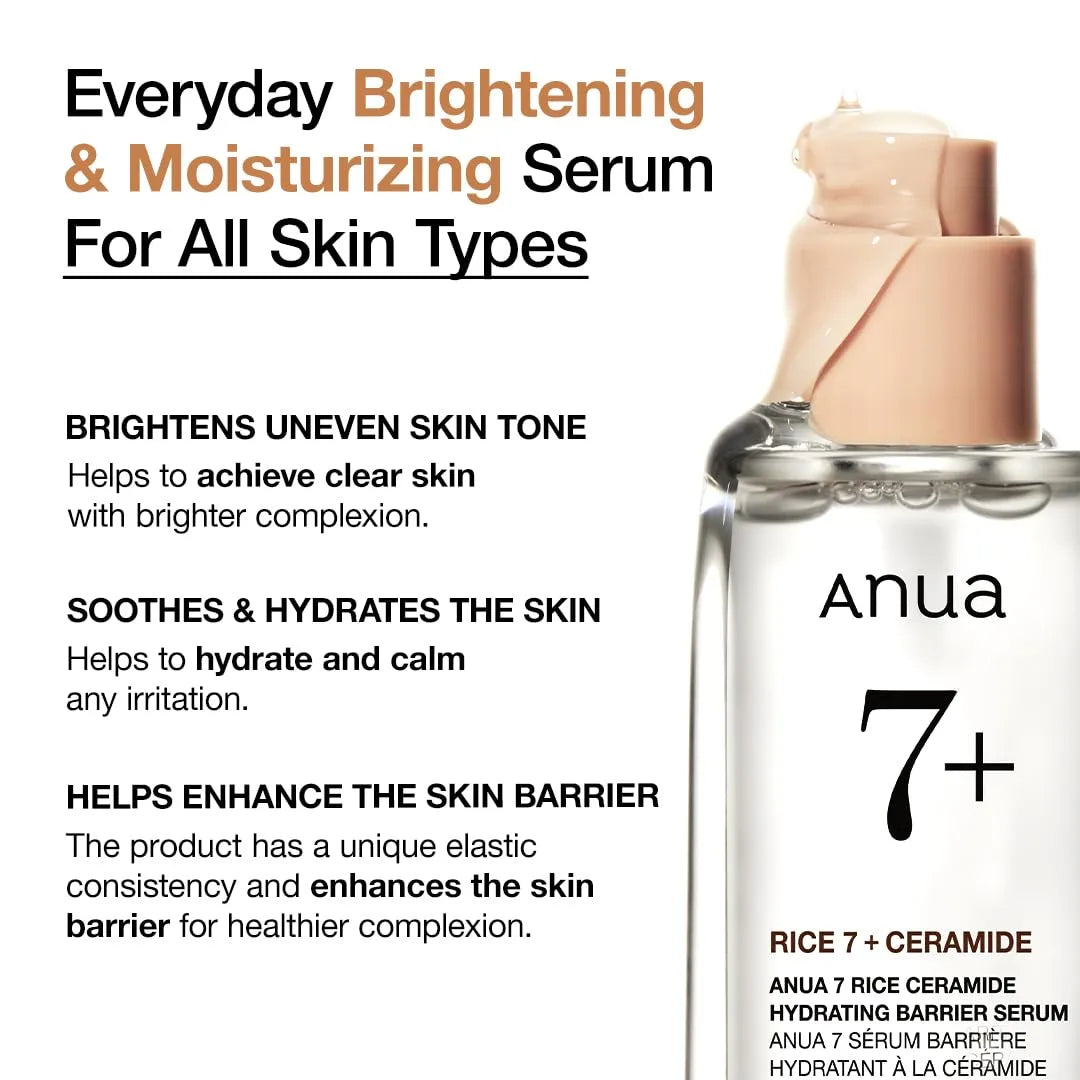 ANUA - 7 Rice Ceramide Hydrating Barrier Serum - 50ml