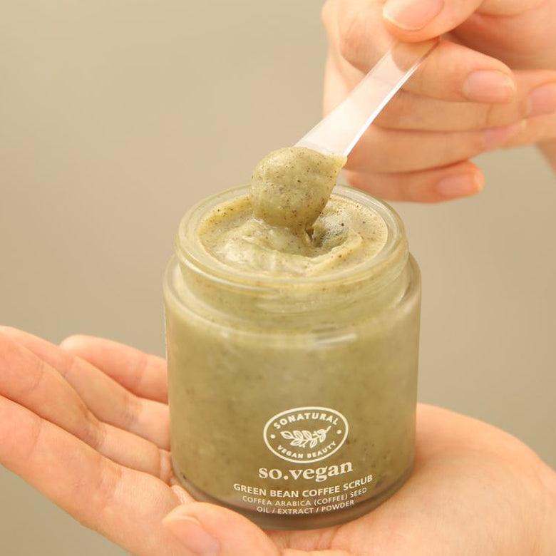 SO NATURAL - So Vegan Green Bean Coffee Scrub - 105ml - YEPPEOYO.