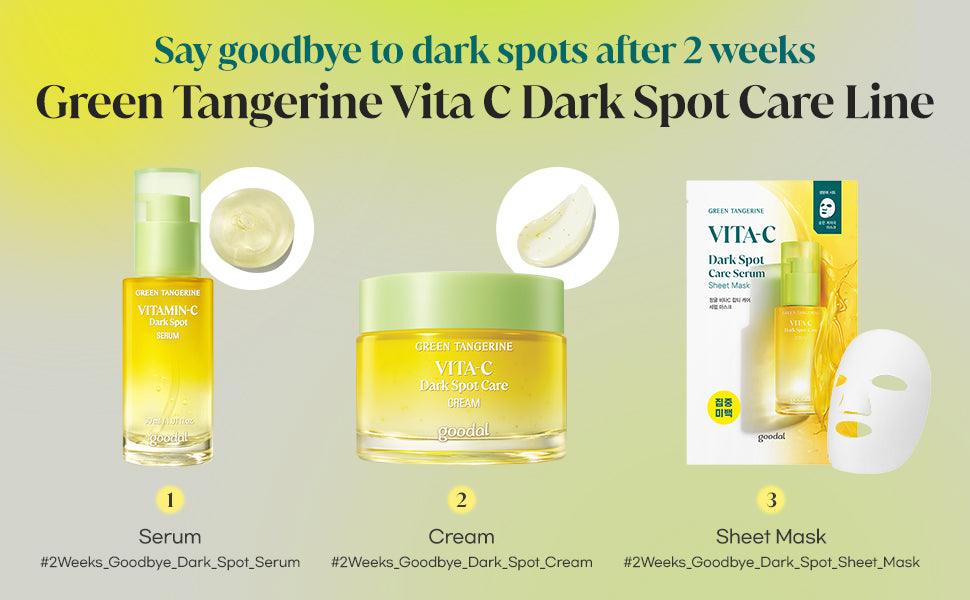 Goodal- Green Tangerine Vita C Dark Spot Care Serum Mask - 1pc - YEPPEOYO.