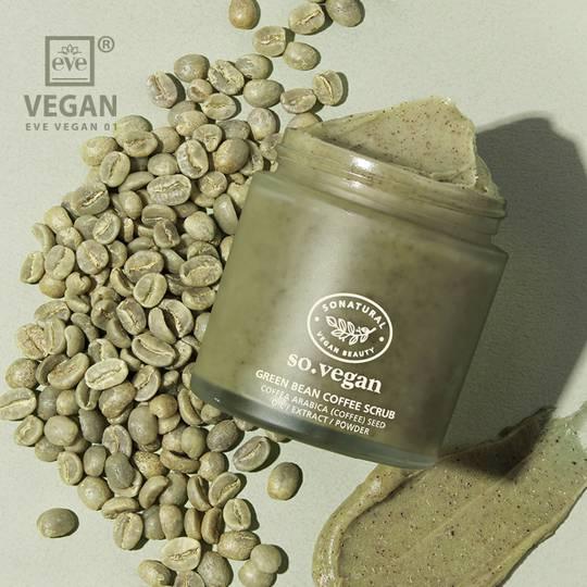 SO NATURAL - So Vegan Green Bean Coffee Scrub - 105ml - YEPPEOYO.