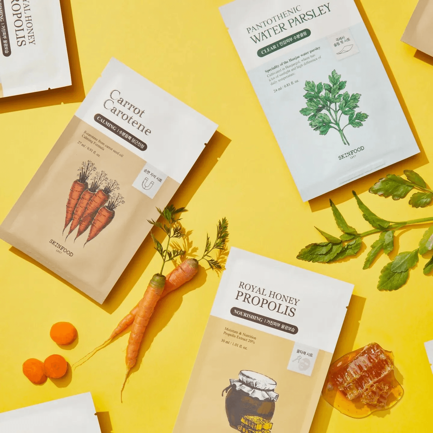 SKINFOOD - Sheet Mask - 1pc (4 types) - YEPPEOYO.