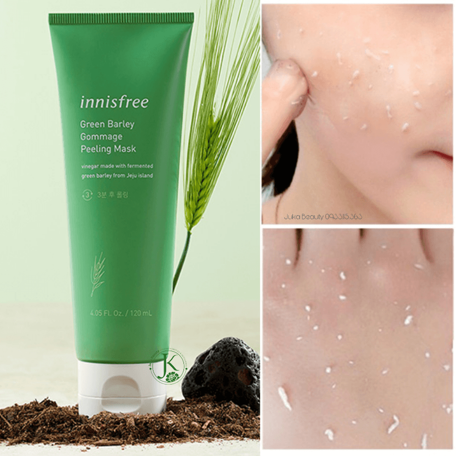 INNISFREE - Green Barley Gommage Peeling Mask - 120ml - YEPPEOYO.