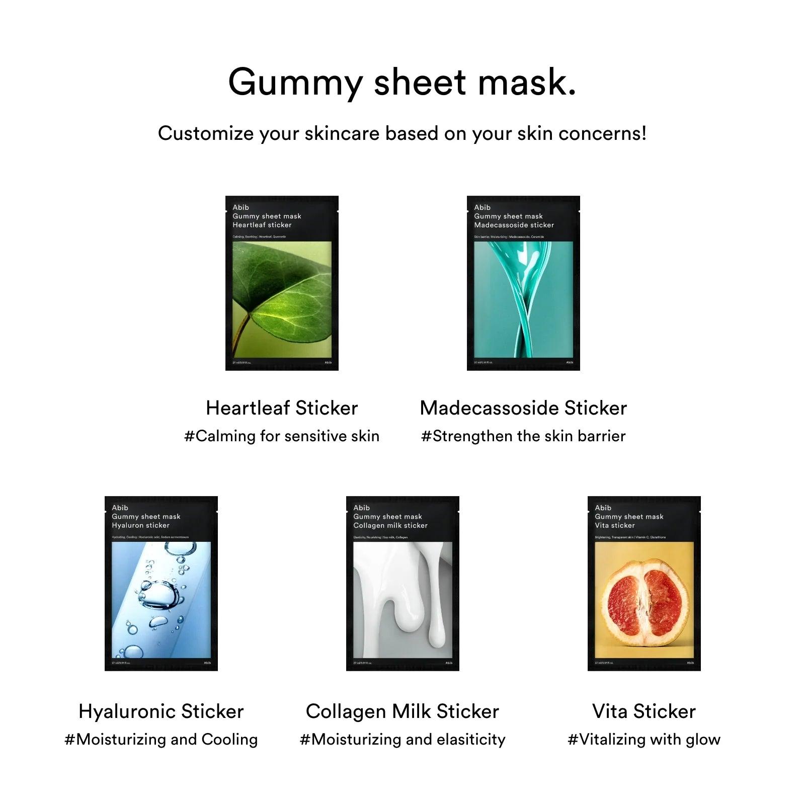 Abib - Gummy Sheet Mask - 27ml - YEPPEOYO.