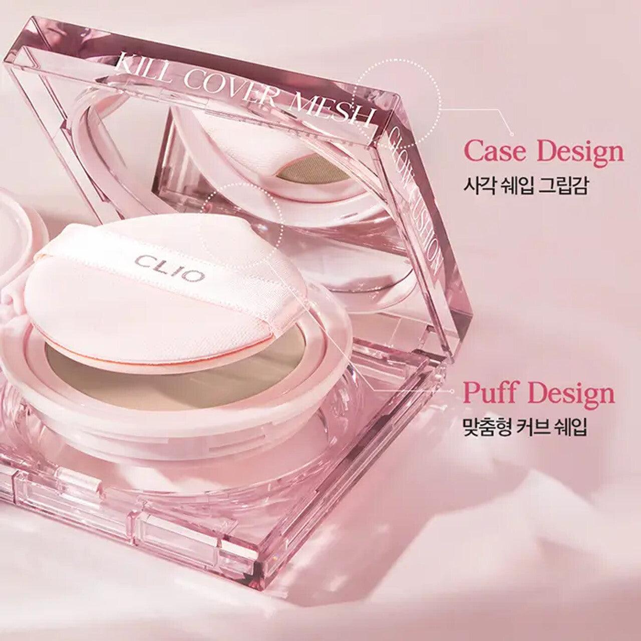 CLIO - Kill Cover Mesh Glow Cushion SPF50+ PA++++ - 15g*2 - YEPPEOYO.