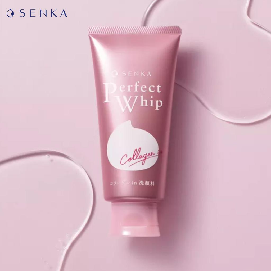 SHISHEIDO - Senka Perfect Whip Collagen in Washing Foam Cleanser - 120g - YEPPEOYO.