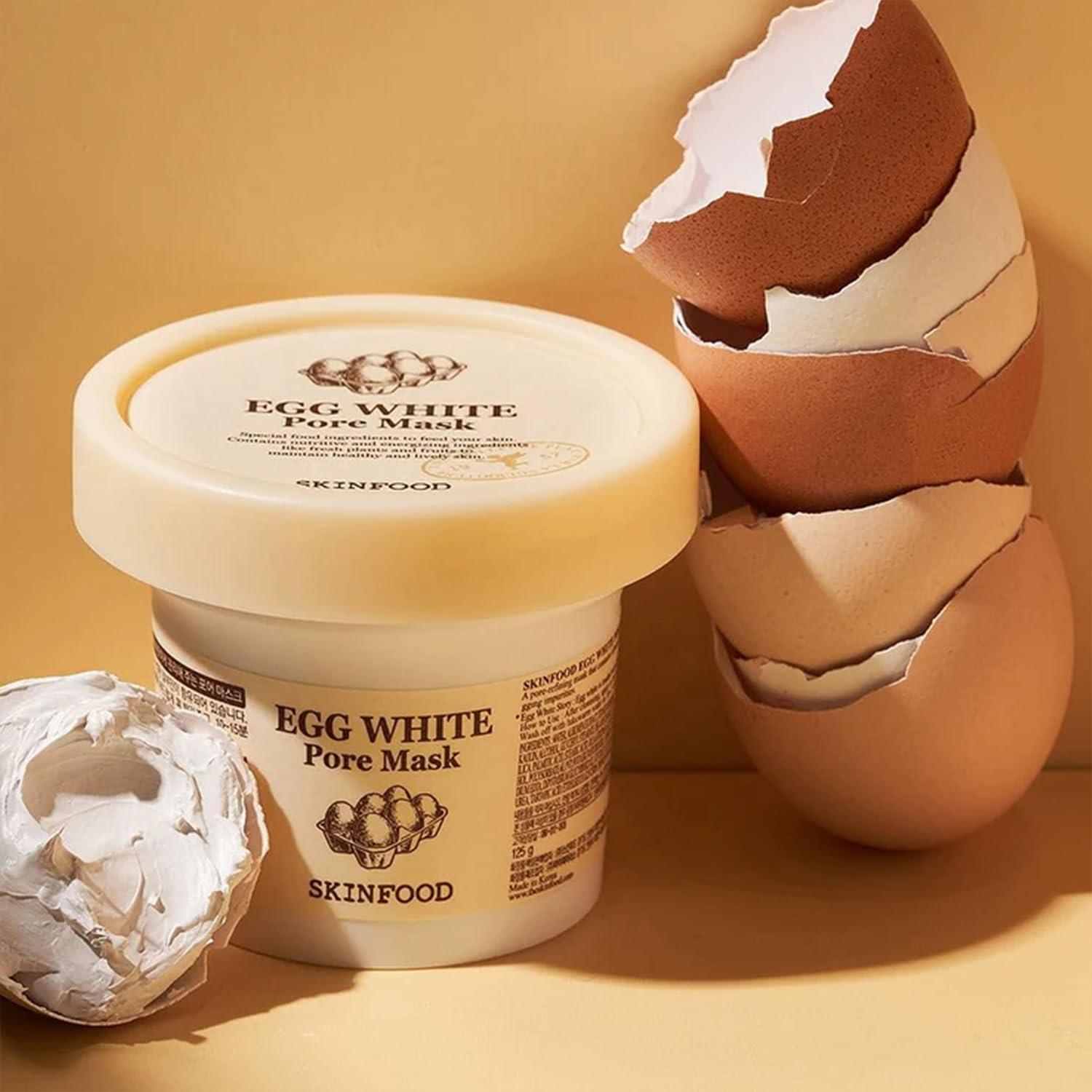 SKINFOOD - Egg White Pore Mask - 120g - YEPPEOYO.