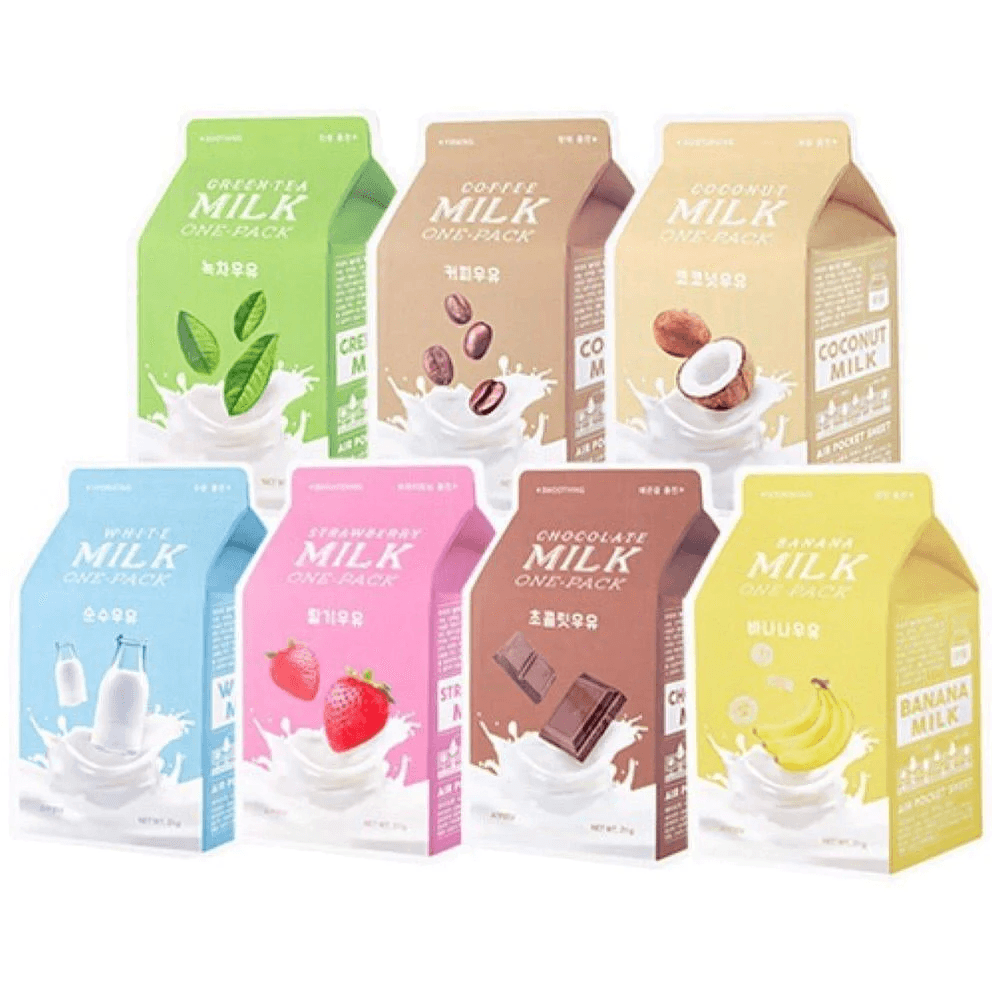 A'PIEU - Milk One Pack Sheet Mask - YEPPEOYO.