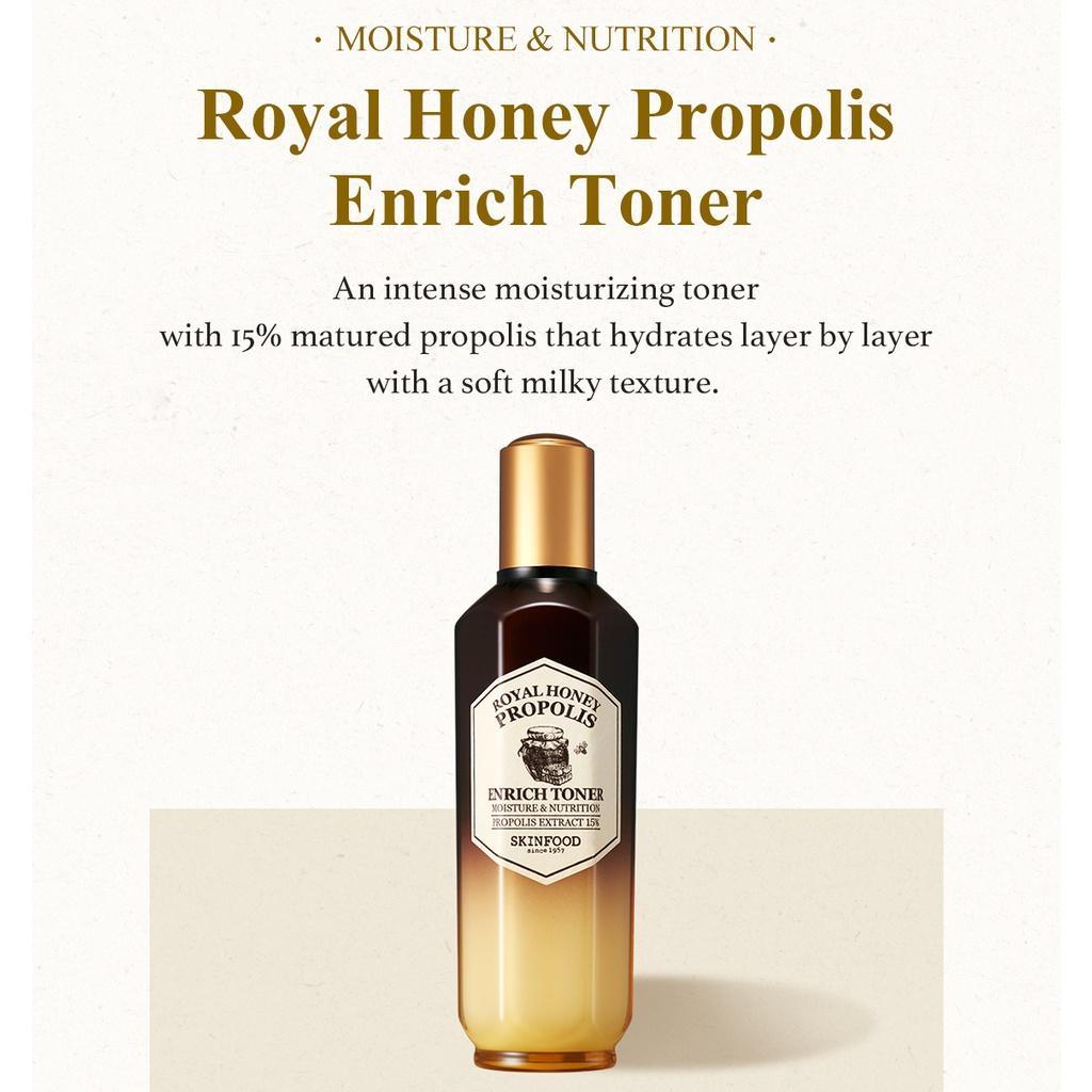 SKINFOOD - Royal Honey Propolis Enrich Toner - 160ml - YEPPEOYO.