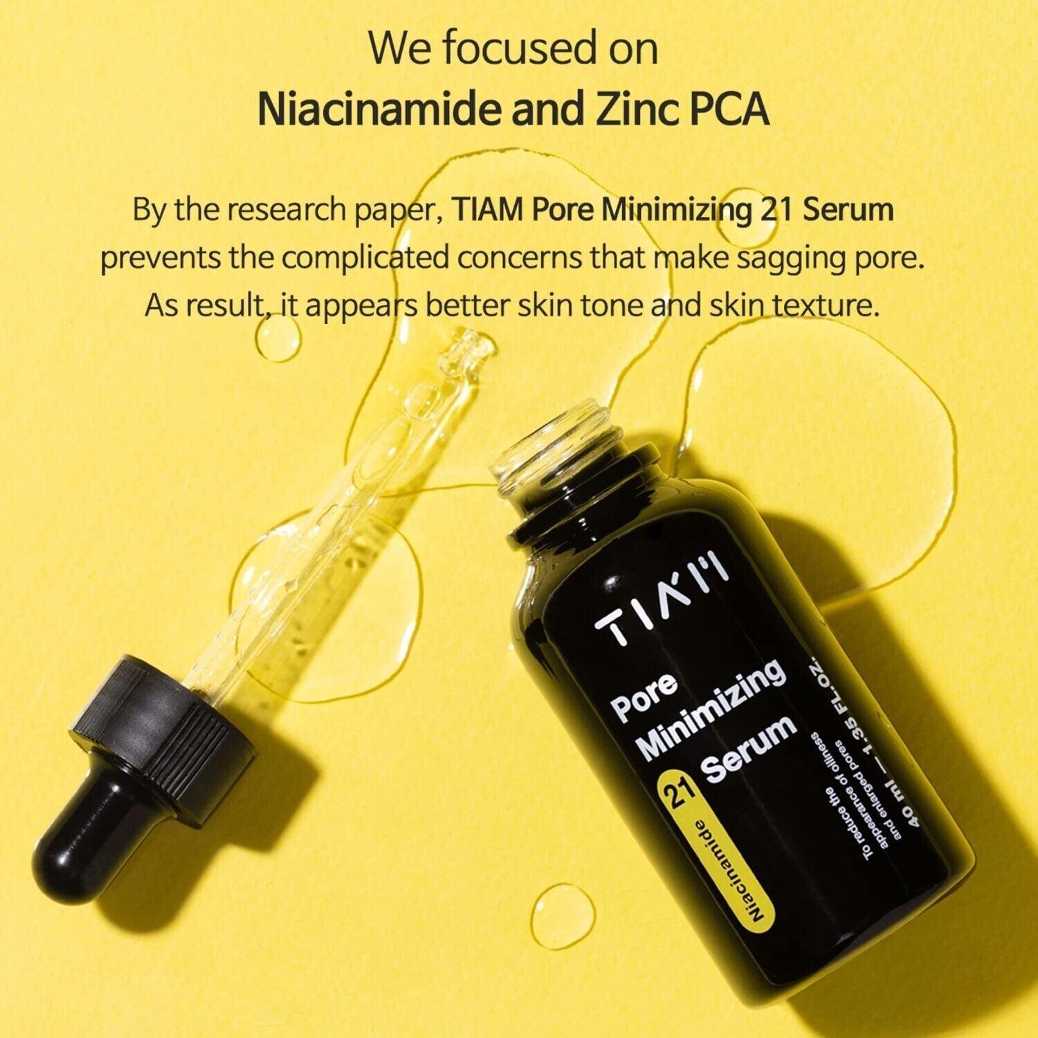 TIA'M - Pore Minimizing 21 Serum - 40ml - YEPPEOYO.