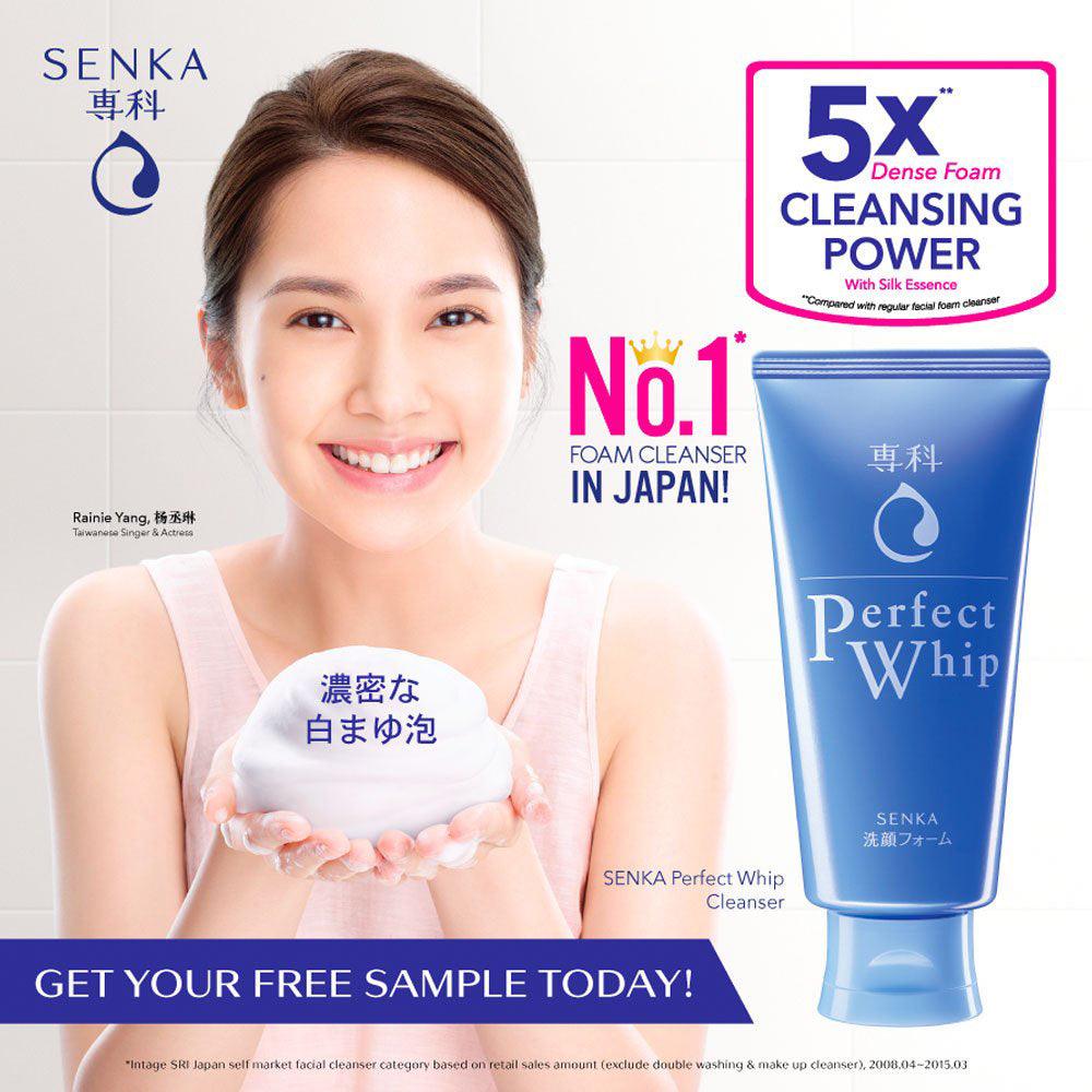 SHISEIDO - Senka Perfect Whip Cleansing Foam (New Version) - 120g - YEPPEOYO.