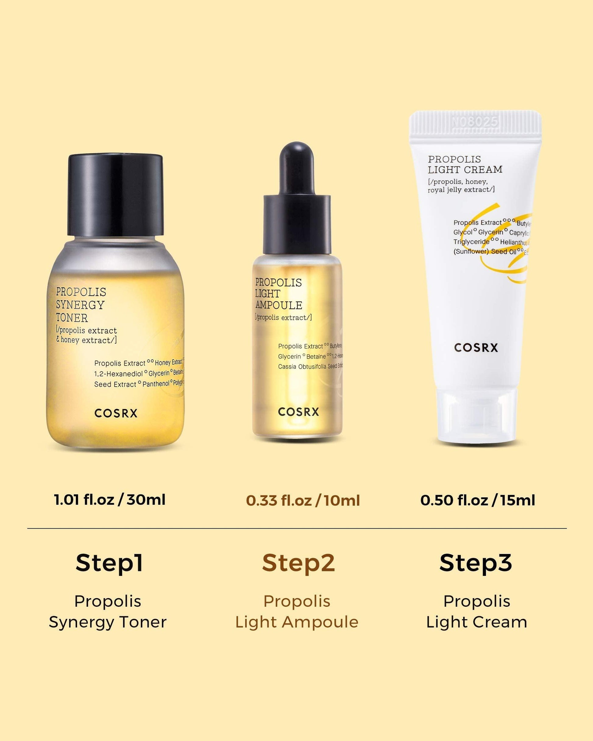 COSRX - Honey Glow Kit - Propolis Trial Kit - YEPPEOYO.