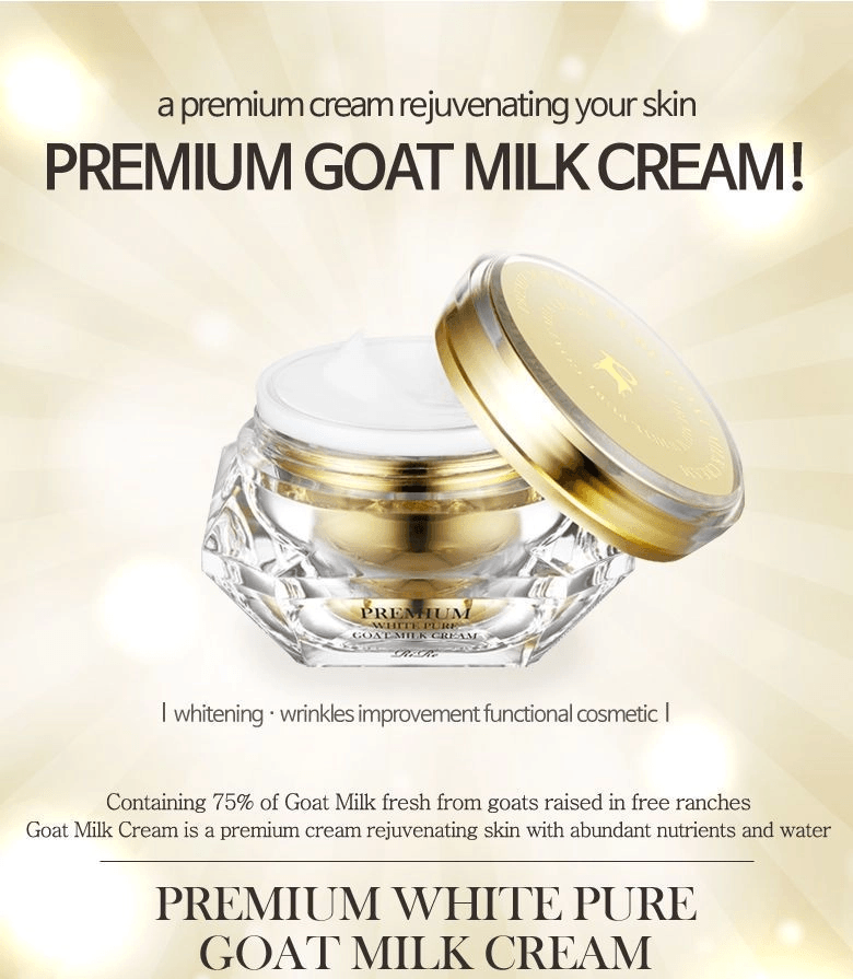 RIRE - Premium White Pure Goat Milk Cream - 50 ml - YEPPEOYO.