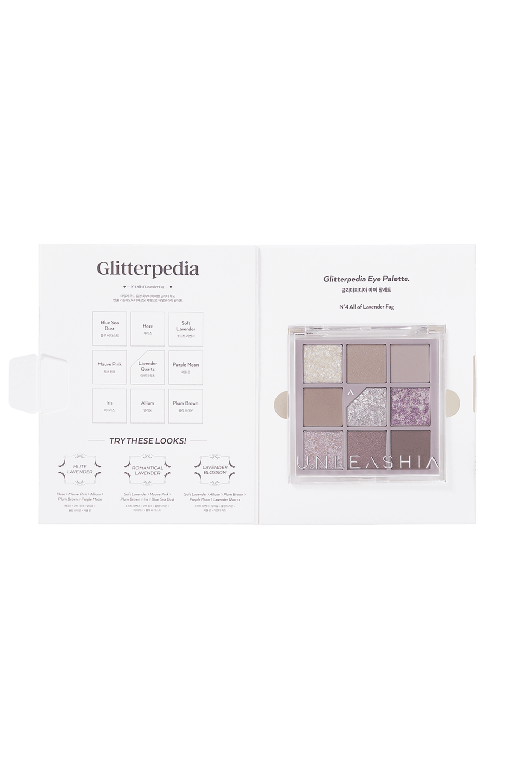 UNLEASHIA - Glitterpedia Eye Palette - 6.2g - YEPPEOYO.