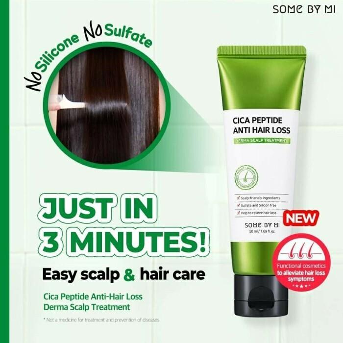 SOME BY MI - Cica Peptide Anti Hair Loss Derma Scalp Treatment - 50ml - YEPPEOYO.