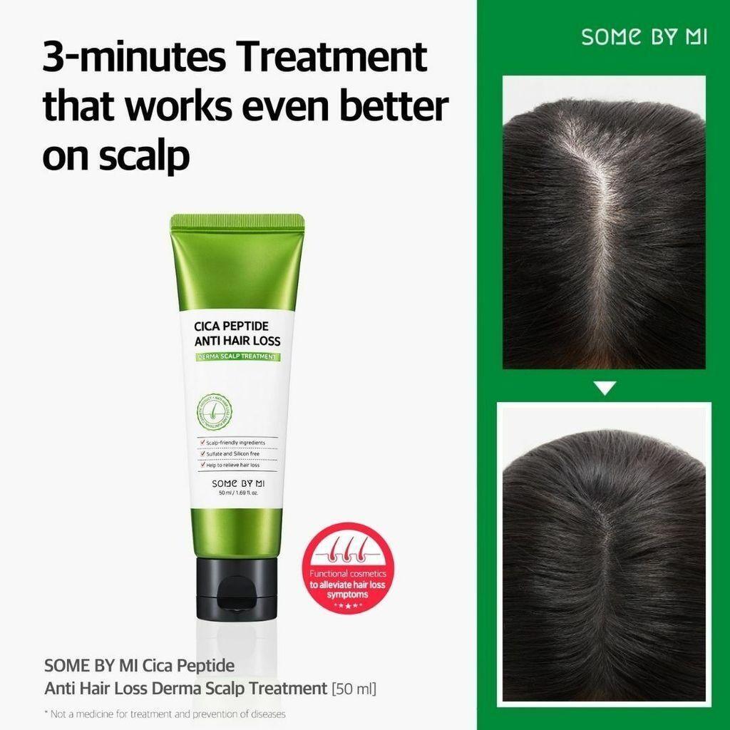 SOME BY MI - Cica Peptide Anti Hair Loss Derma Scalp Treatment - 50ml - YEPPEOYO.