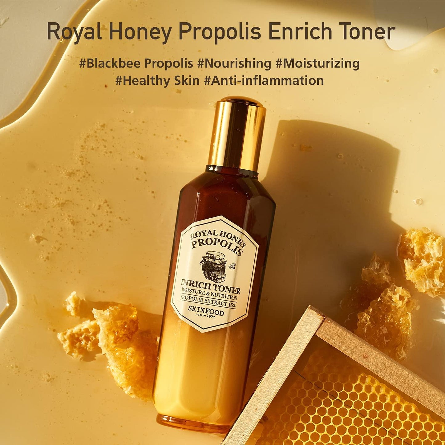 SKINFOOD - Royal Honey Propolis Enrich Toner - 160ml - YEPPEOYO.