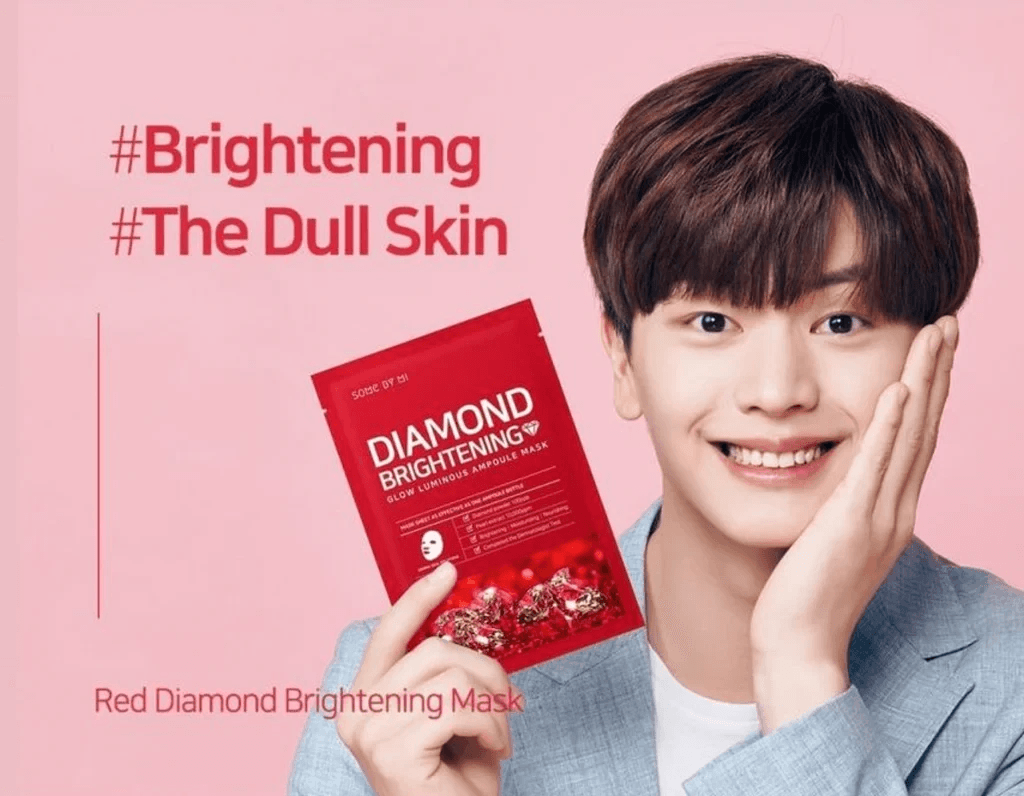 SOME BY MI - Red Diamond Brightening Glow Luminous Ampoule Mask (Micro - white) - 1st - YEPPEOYO.