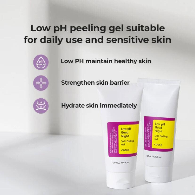 COSRX - Low pH Good Night Soft Peeling Gel - 120ml - YEPPEOYO.